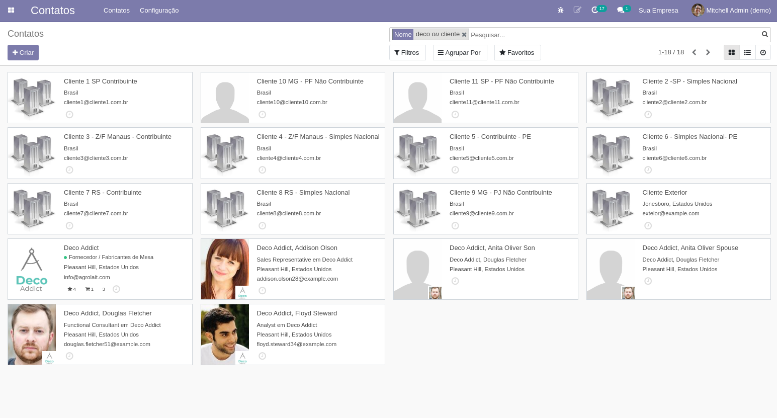 CRM Odoo para Contatos